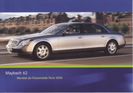 Maybach 62, A6-size postcard, Paris 2004