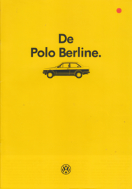 Polo Classic 2-door brochure, A4-size, 20 pages., 8/1985, Dutch language (Belgium)