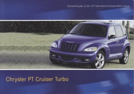 Chrysler PT Cruiser Turbo, A6-size postcard, Geneva 2003