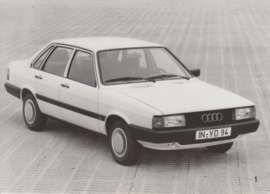 Audi 80 4-Door Sedan, press photo, Germany, 1984, # 1