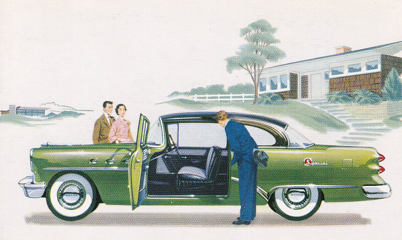 Special 2-Door Sedan 48D, US postcard, standard size, 1954, # NB-5404