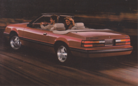 Mustang Convertible, US postcard, standard size, 1983