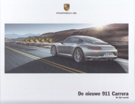 911 Carrera new model (991 II) brochure, 56 large pages, (A4), 09/2015, hard covers, Dutch