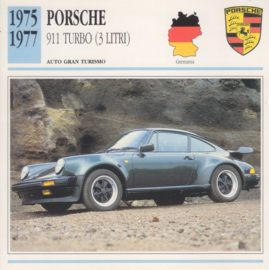 Porsche 911 Turbo card, Italian language, D1 078 02-12