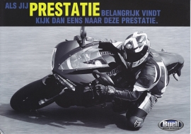 Buell 1125 R, large size picturecard (A5), 2007, Dutch language