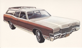 Marquis Brougham Colony Park Station Wagon, US postcard, standard size, 1972