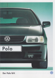 Polo 16V brochure, 8 pages,  A4-size, German language, 10/1996