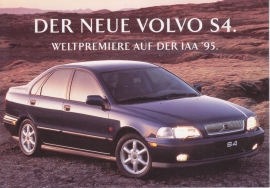 S4 Sedan introduction card, German issue, 16 x 11 cm, IAA 1995