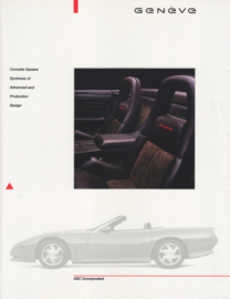 ASC Chevrolet Corvette Convertible, 4 pages, 2/1987, English language