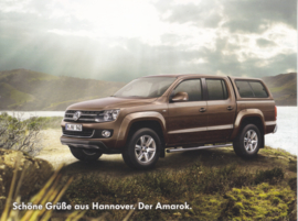 Amarok with extra cover on larger size postcard, 18 x 13,5 cm, about 2014, German