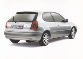 Corolla 3-door double-sided picture card, A5-size, no text but Dutch issue