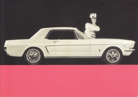 Mustang Coupe 1964, A6-size postcard for 75 Years Ford Germany, 2000
