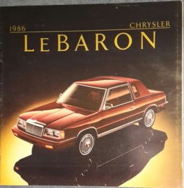 Le Baron brochure, 18 pages, USA,  08/1985, English language