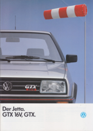 Jetta GTX/GTX 16V brochure, 24 pages,  A4-size, Dutch language, 08/1987