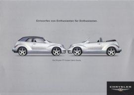 PT Cruiser Cabrio Studie brochure, 4 pages, 2003, German language