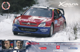 Xsara WRX Rally car, postcard,  A5-size, 2004
