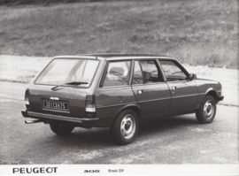 Peugeot 305 Break SR, press photo, France, 1980s