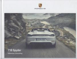 718 Spyder brochure, 88 pages, 09/2020, hard covers, German language