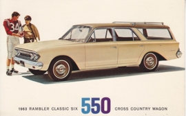 Classic Six 550 Cross Country Wagon, US postcard, standard size, 1963, # AM-63-2037H