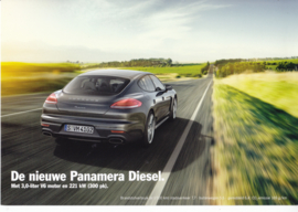 Panamera 3 Liter Diesel leaflet, 2 pages, 2014, Dutch
