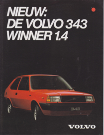 343 Winner 1.4 folder, 4 pages, 1982, Dutch language