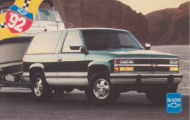 Blazer,  US postcard, standard size, 1992