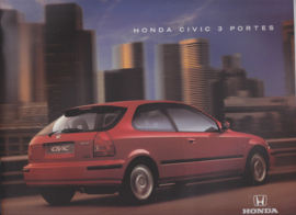 Civic Hatchback brochure, 28 pages, larger than A4-size, 11/1996, French language (Suisse)