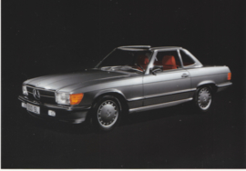 500 SL Cabriolet R107 postcard, A6-size, no text, about 2003