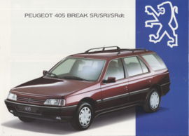 405 Break brochure, 20 + 18 pages, A4-size, 1994, Dutch language
