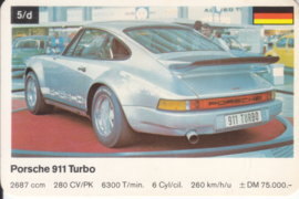 911 Turbo - number 5/d - size 10 x 6,5 cm