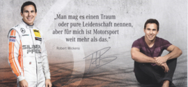 Robert Wickens, DTM season 2016, large card, German language, printed signature