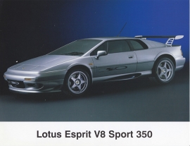 Esprit V8 Sport 350, 2 page leaflet, 25 x 19,5 cm, factory-issued, English