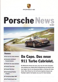 News 3/2007 with 911 Turbo Cabriolet, 20 pages, 06/07, German language