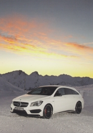 CLA Shooting Brake, A6-size postcard, Mercedes-Fan World # 02/2015, German