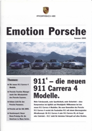Emotion Porsche Summer 2005 with 911 Carrera 4, 16 pages, 08/2005, German language