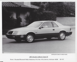 Chrysler LeBaron Coupe, large photo,  USA, 1987, # 87-25