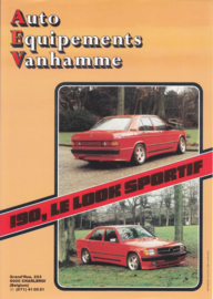 190 AEV tuning leaflet, 1 page, A4-size, about 1990, Belgium
