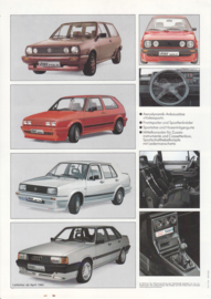 Audi & Volkswagen Votex accessories folder, 4 pages, 9/1984, German language