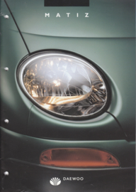 Matiz brochure,  20 pages,  08/1998, Dutch language