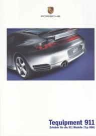 911 Tequipment (996) brochure, 36 pages, 05/2005, German