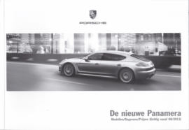 Panamera pricelist brochure, 98 pages, 08/2013, Dutch