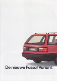 Passat Variant new model brochure, 8 pages., A4-size, Dutch language, 1988