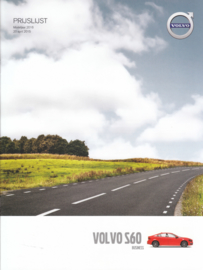 S60 Business pricelist brochure, 16 pages, MY16, 03/2015, Dutch