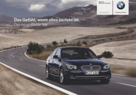 BMW 5-series Sedan, fact card, 21x15 cm, Germany, 12/2006