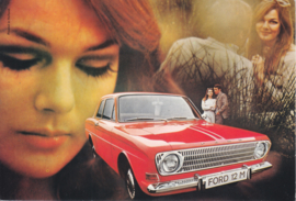 12M 2-door Sedan, DIN A6-size postcard, empty back side, approx. 1969
