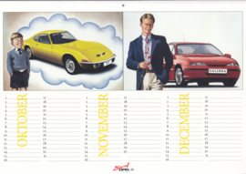 Program birthday calendar, 8 pages, 1995, Dutch language