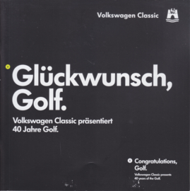 Golf - 40 year history brochure, 20 pages, square, German & English language, 2014