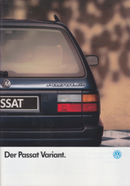 Passat Variant brochure, 40 pages,  A4-size, German language, 08/1989