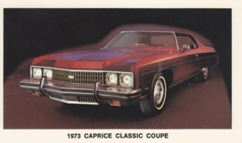 Caprice Classic Coupe,  US postcard, standard size, 1973