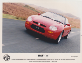 MG F 1.8i, press photo, Germany, 3/1995, # 548